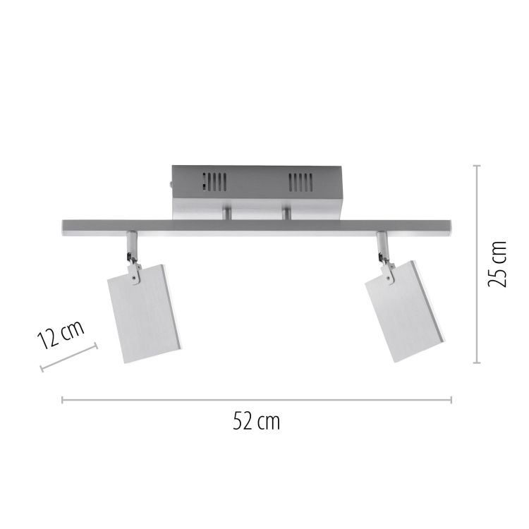 Paul Neuhaus LED-Deckenleuchte PURE MIRA 2-flammig in Farbe aluminium Paul Neuhaus LED-Deckenleuchte PURE MIRA 2-flammig in Farbe aluminium