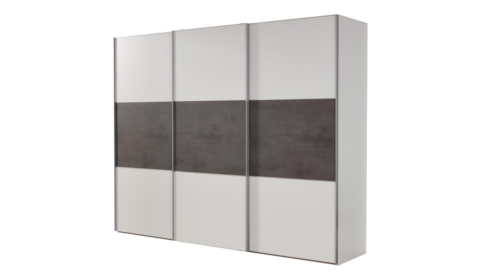 Staud Schwebetürenschrank 3-trg. in Farbe Korpus Dekor weiß IN96719696, Wandschrank, Mobiliar, Garderobe, Schrank, Briefkasten