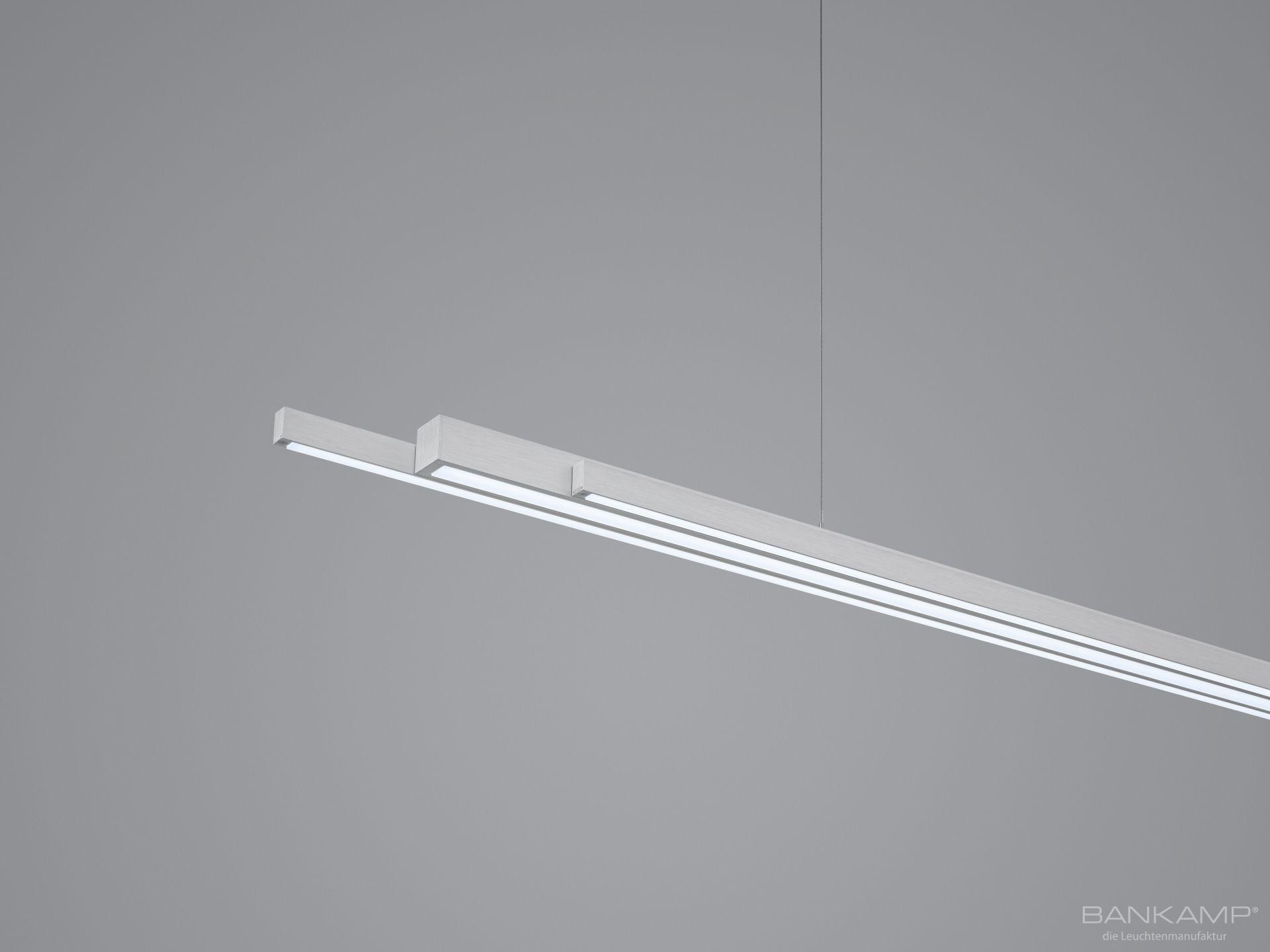 LED-Pendelleuchte LIGHTLINE IV FLEX 120-225x5 in Alu matt