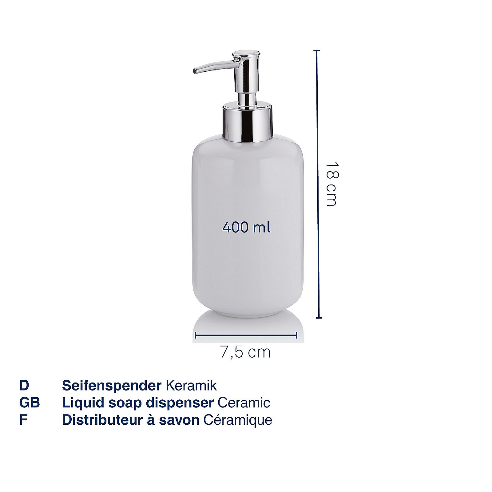 Kela Seifenspender ISABELLA in Farbe blattgrün, Seifenspender, Keramik, Ceramic, Liquid soap, Dispenser