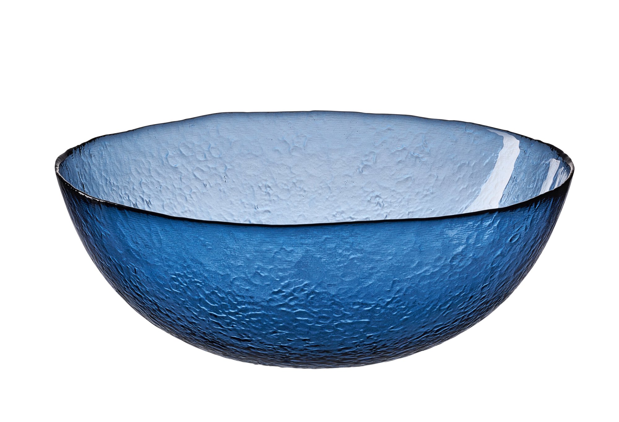 Ritzenhoff & Breker Schale VIOLA 25cm aus Kalk-Soda blau Ritzenhoff & Breker Schale VIOLA 25cm aus Kalk-Soda blau, Schale, Glasur, Blau, Schüssel, Rauhe Oberfläche