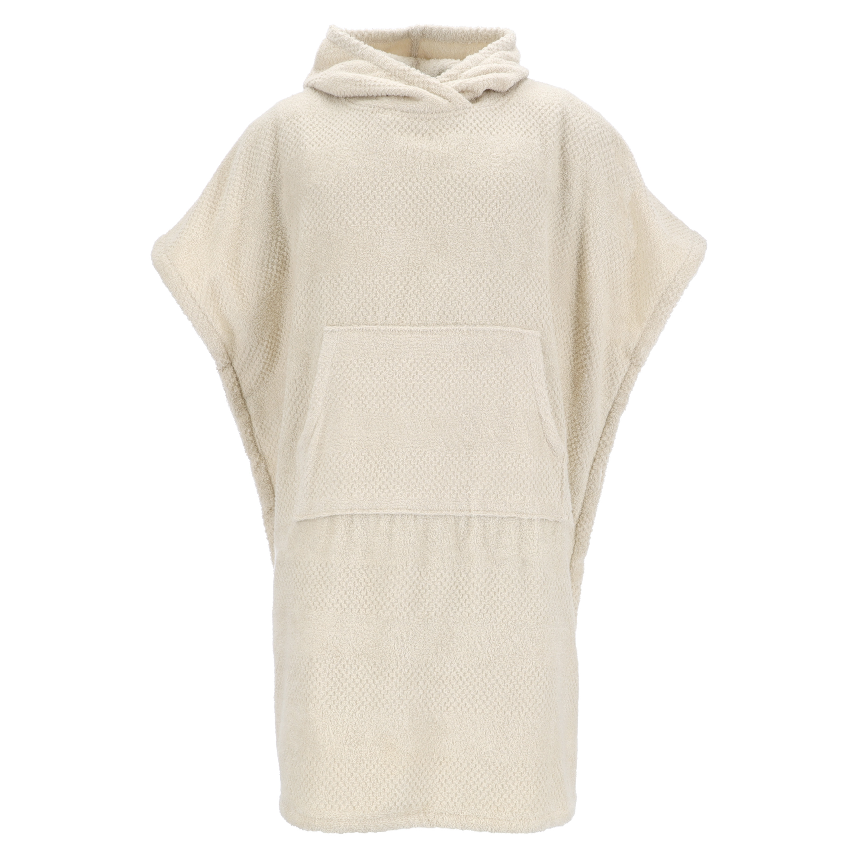 Vossen Poncho Timo ca. one size in Farbe sand, Poncho, Kapuze, Strick, Beige, Tasche