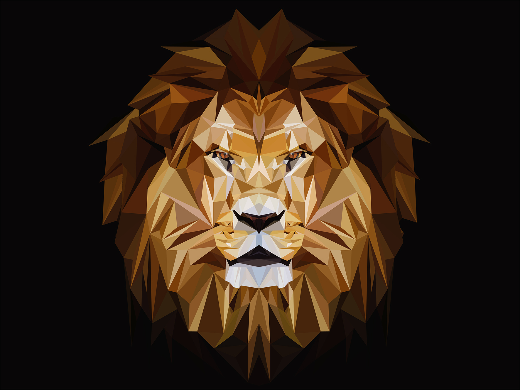ProArt Canvas-Art 120x90cm Abstract Animal Head II ProArt Canvas-Art 120x90cm Abstract Animal Head II, Tier, Löwe, Säugetier, Tierwelt, Person