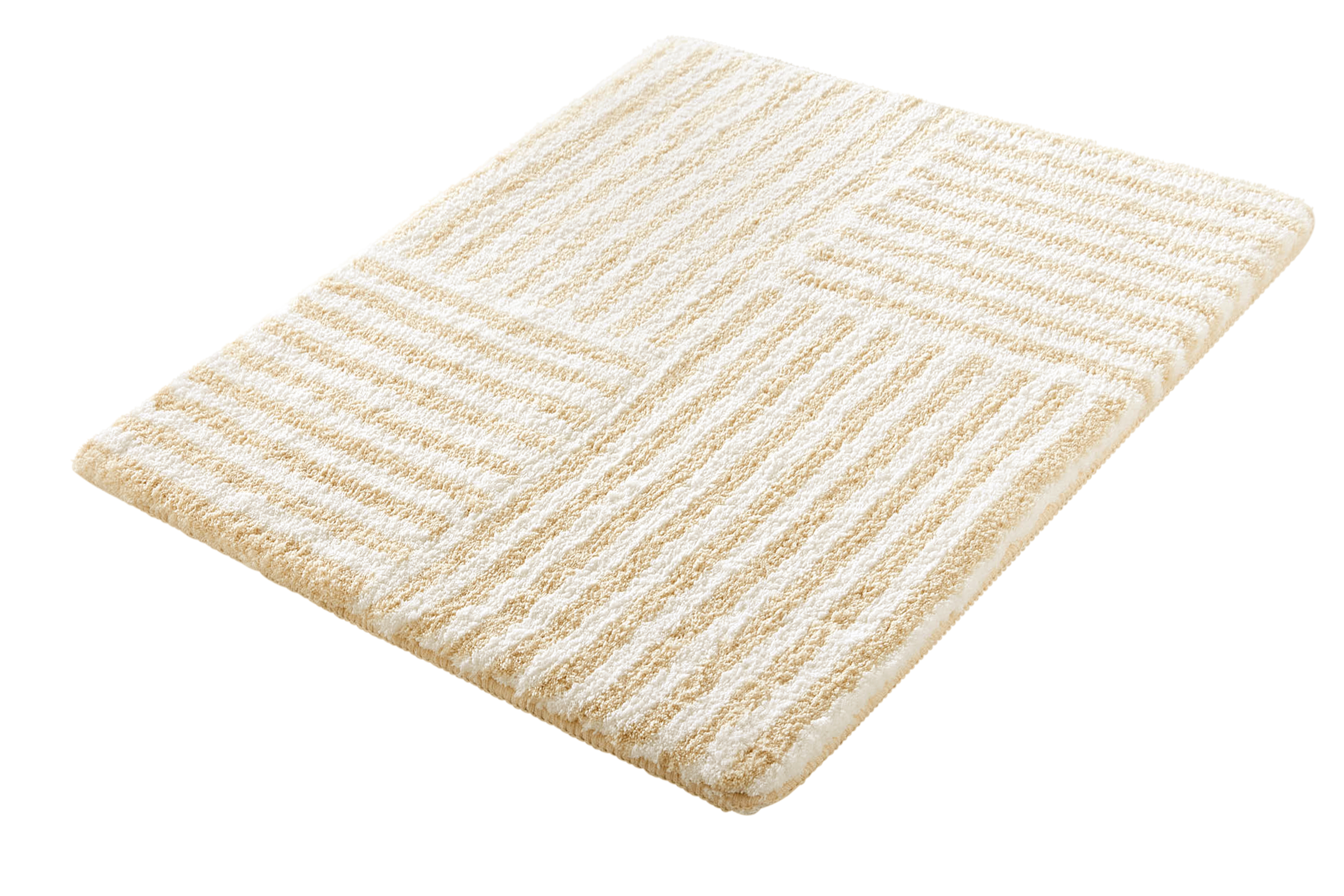 Kleine Wolke Badteppich CHELSEA ca. 80x140cm in Farbe Sandbeige