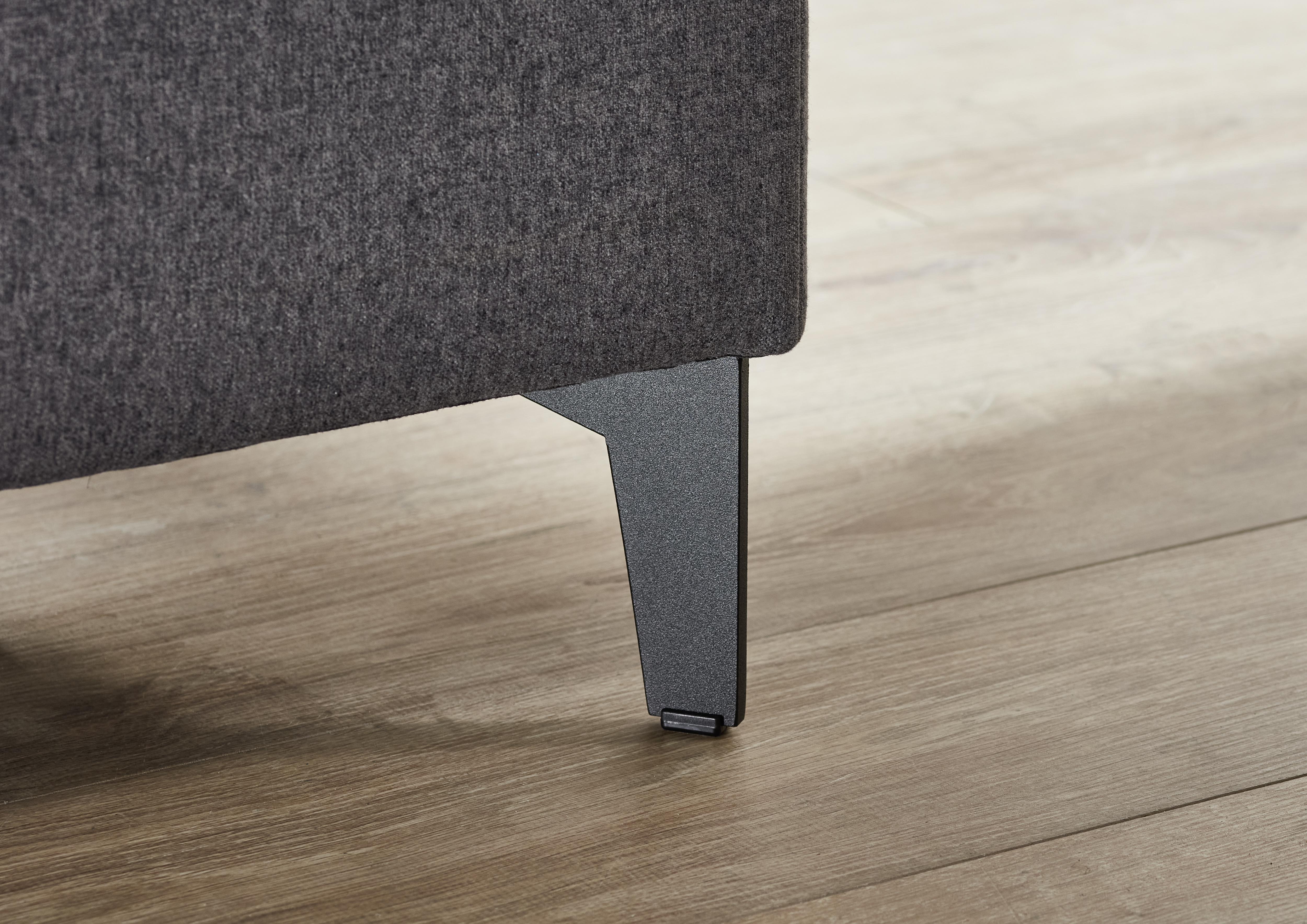Boxspringbett in Stoff 50379-700 anthrazit