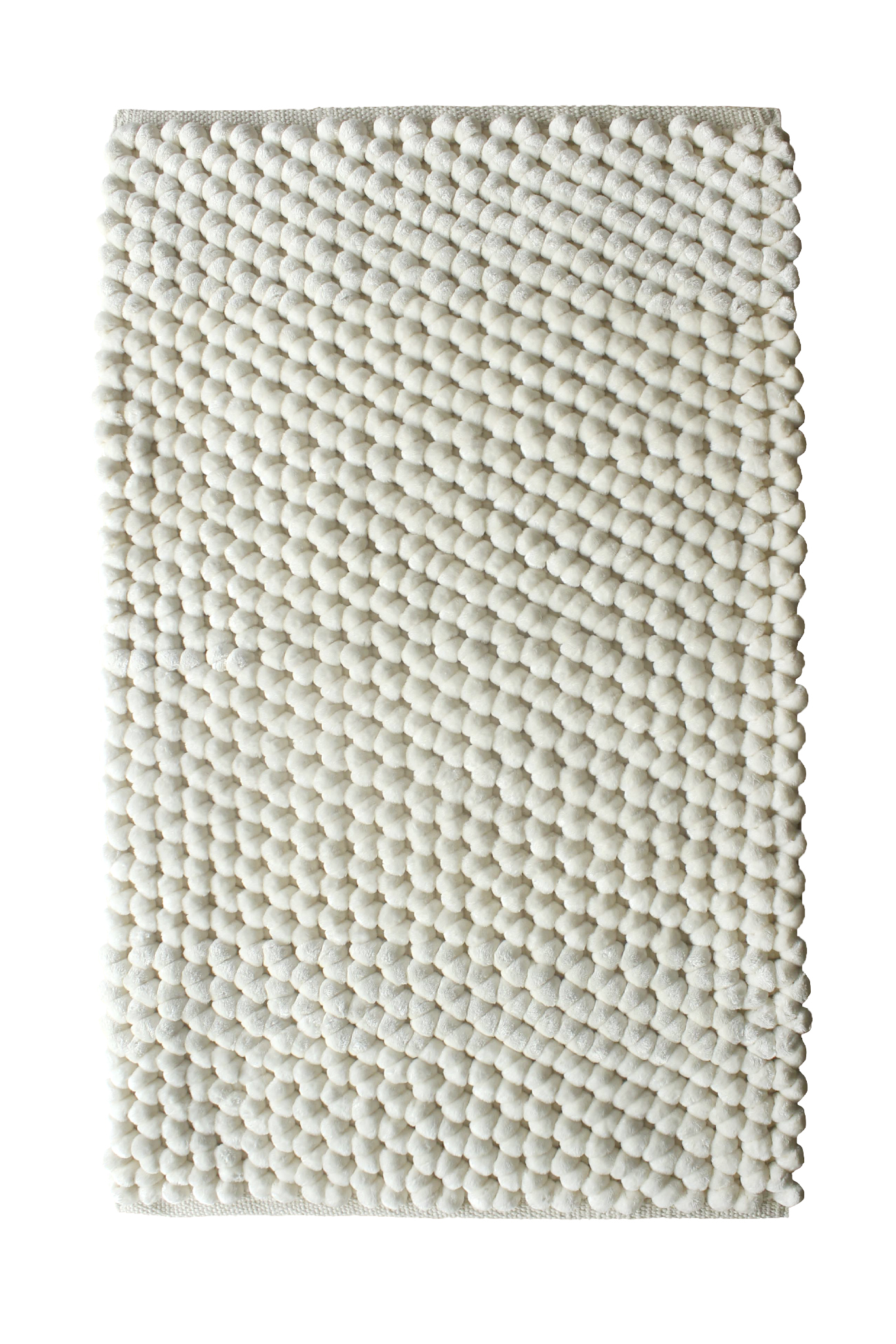 Badematte Lusso 60x100cm in off white Badematte Lusso 60x100cm in off white, Badematte, Kunststoff?, Beige?, Grob geformte Kugeln, Kuschelig, Muster