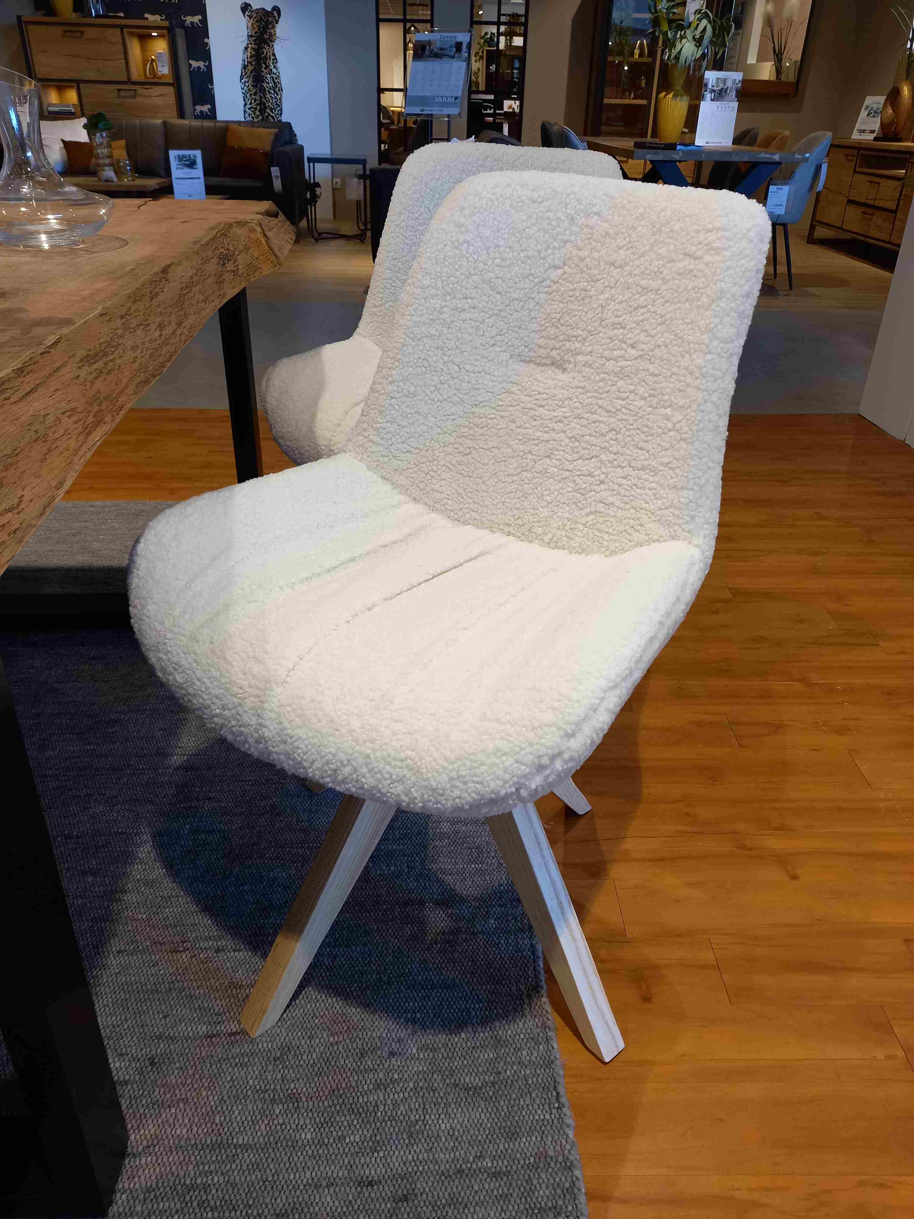 Gutmann Sessel WOLLY in Synthetik Wolle weiß