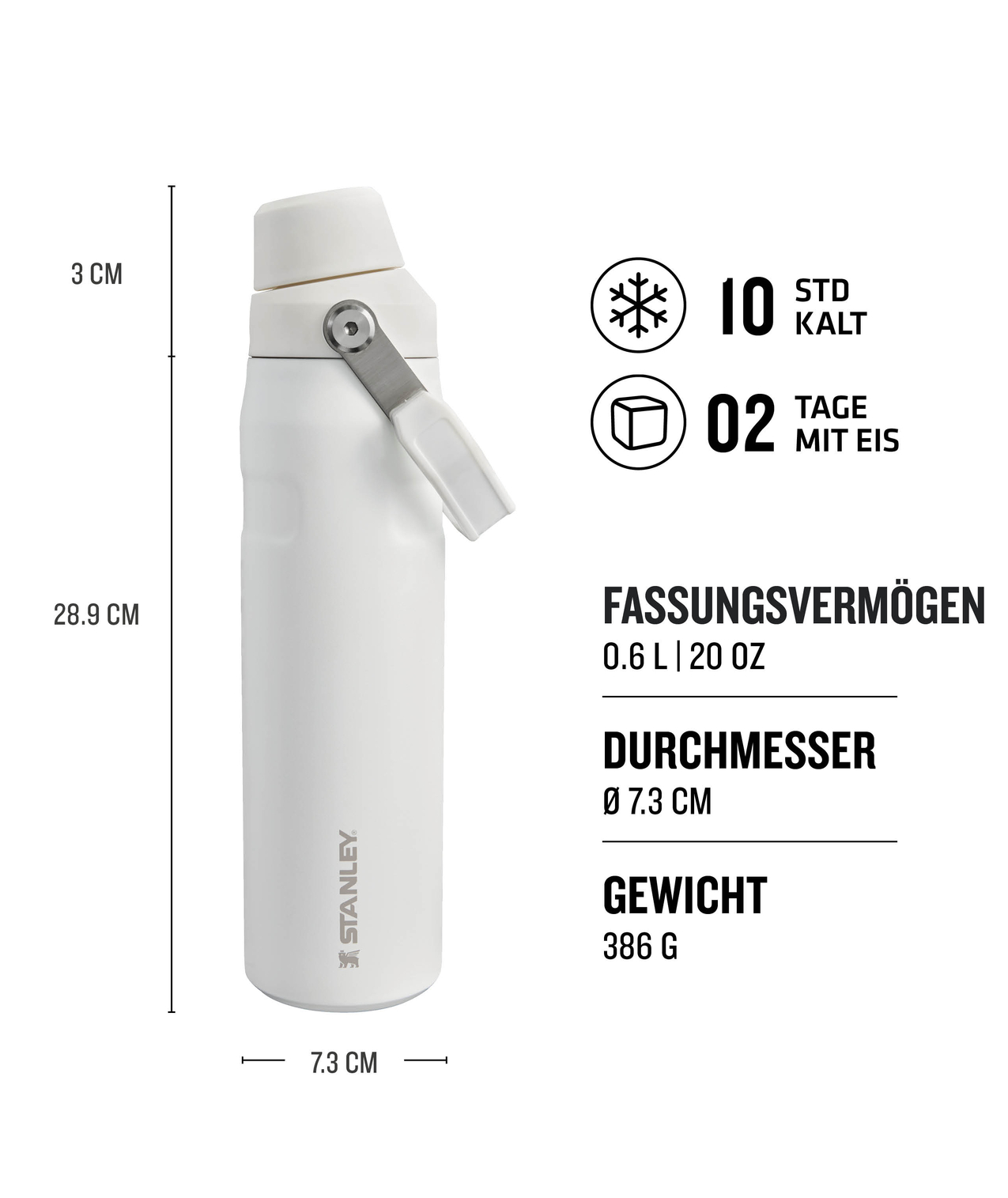 Stanley Aerolight™ IceFlow™ Water Bottle Fast Flow in Farbe Frost