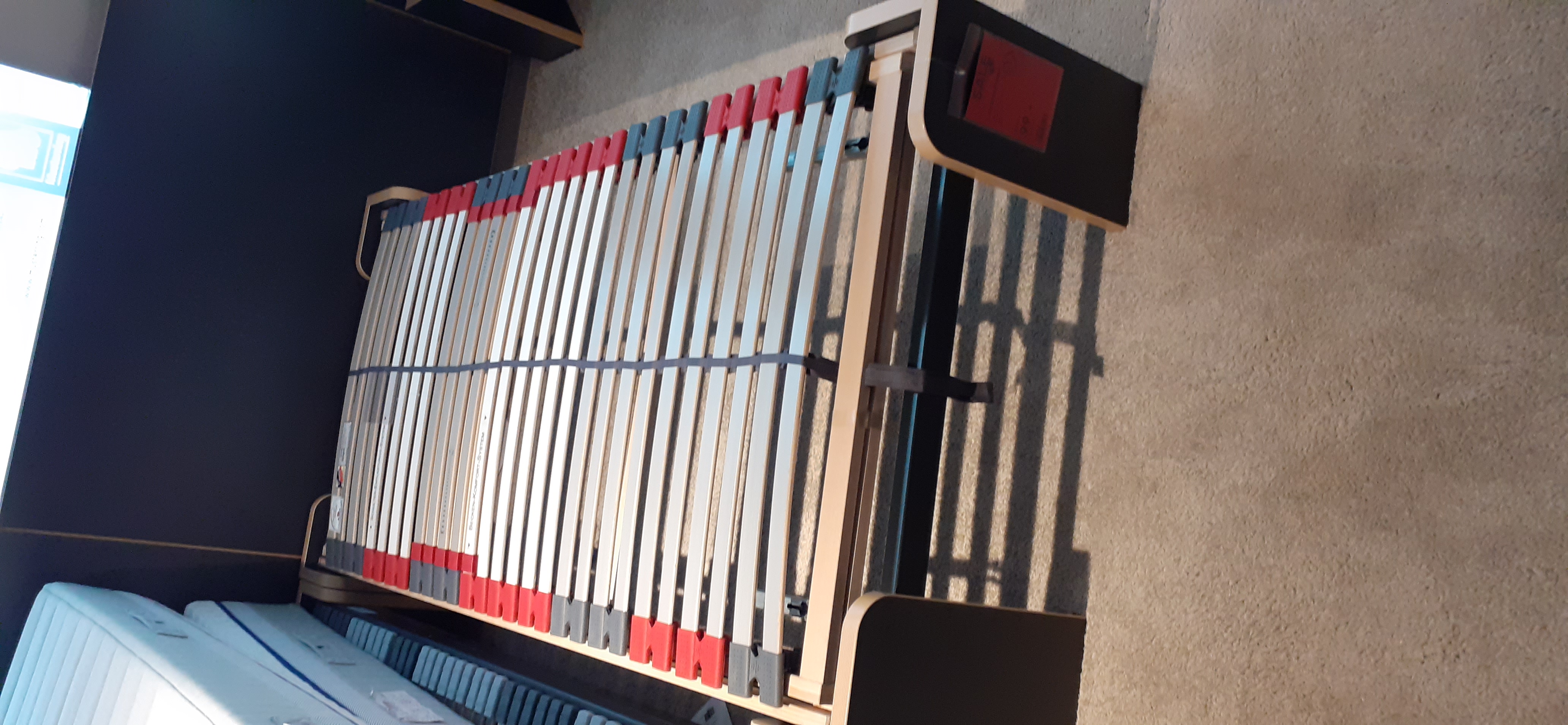 BeCo Federholzrahmen SUPERFLEX KF ca. 90 x 200 cm, Metall-Schichtholz, Klappbett, Kinderbett, Einzelbett-rahmen, lattenroste