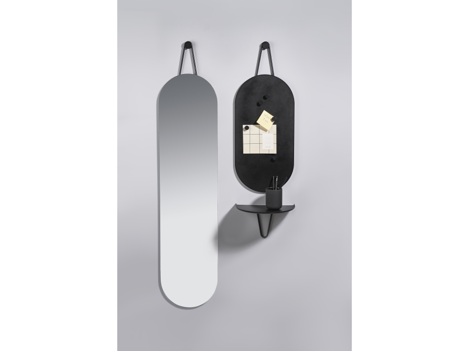 Zone Denmark Wandspiegel in Farbe black