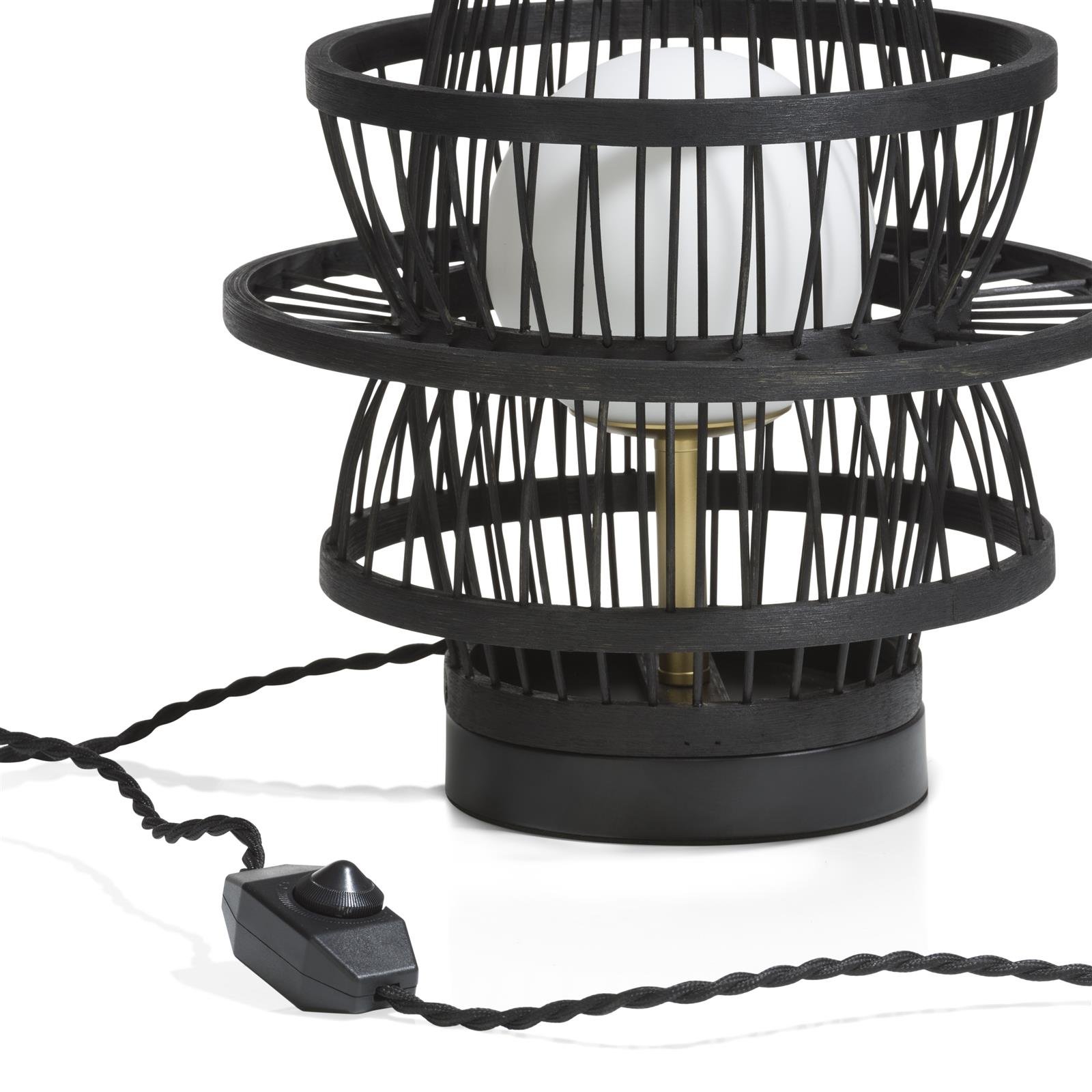 Coco Maison Tischlampe Bali 44188-ZWA, schwarz