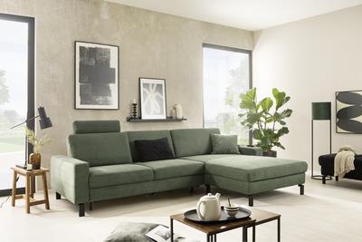 Candy Polsterecke SK MOVE ca. 304x185-209 cm in Stoff Feincord oliv PG:Cord