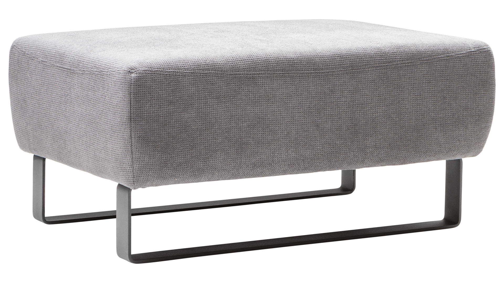 Hocker DANA in Grau Iwaniccy Hocker in Stoff Boston stone