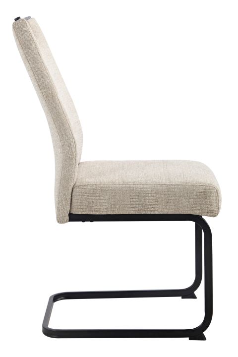Hela Schwingstuhl KERSTIN II S ca. B47 H100 T64 cm in Stoff Brego beige, Sessel, Polsterstuhl, Stuhlrahmen, Beige, Stoffbezug
