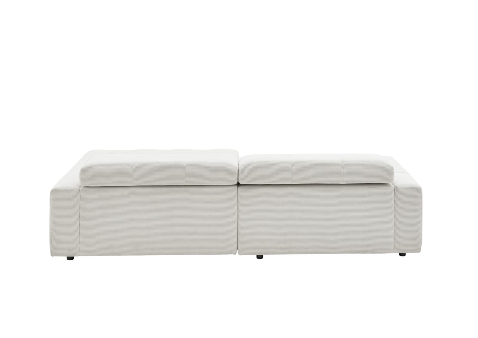 SOFAkultur Polsterecke Denver ca. 258x217 Weiß, Sofа, Ecksofa, Beige, Stoffbezug, Kederkante