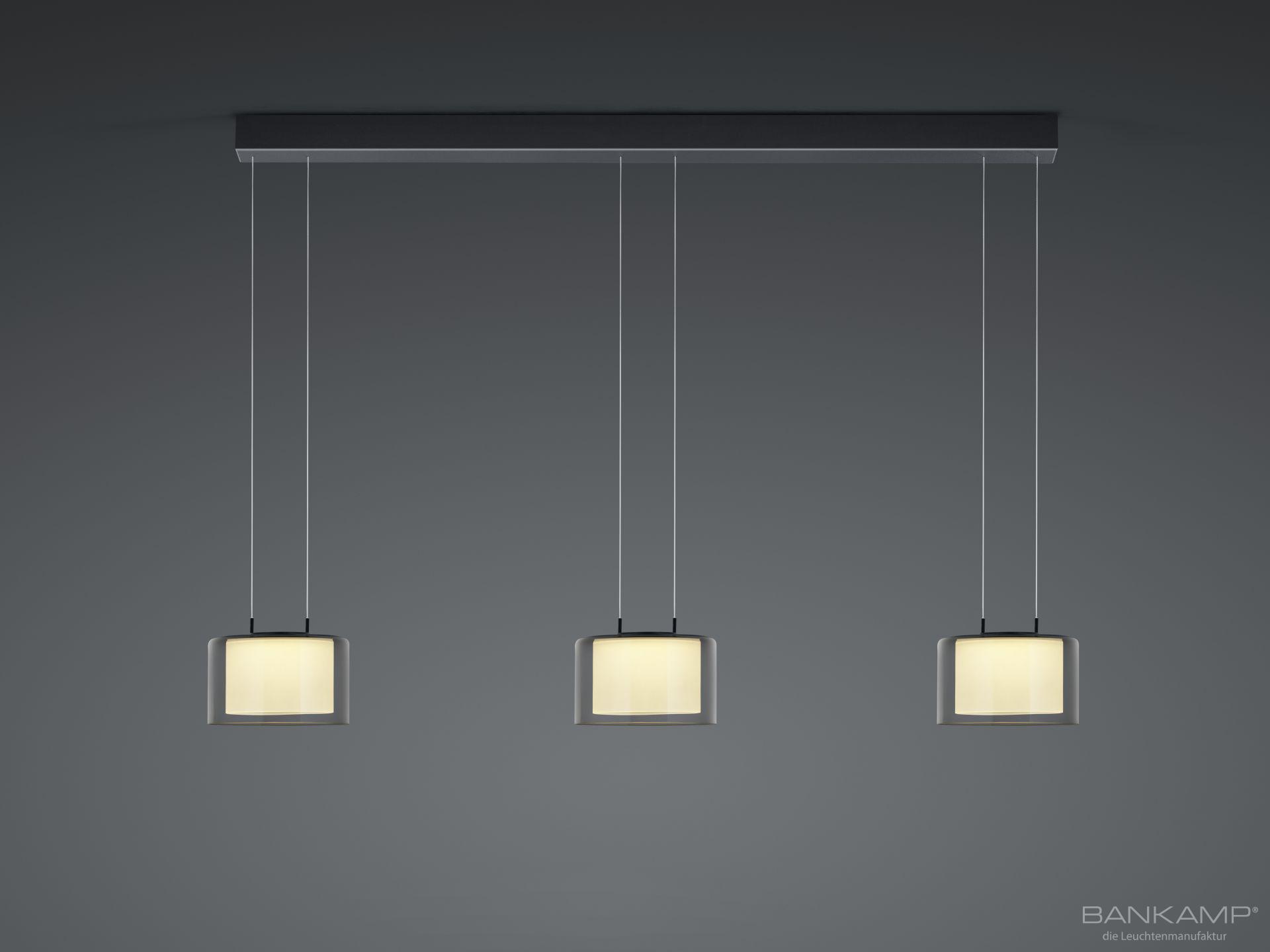 Pendelleuchte GRAND SMOKE FLEX 118x180 in anthrazit matt eloxiert Pendelleuchte GRAND SMOKE FLEX 118x180 in anthrazit matt eloxiert