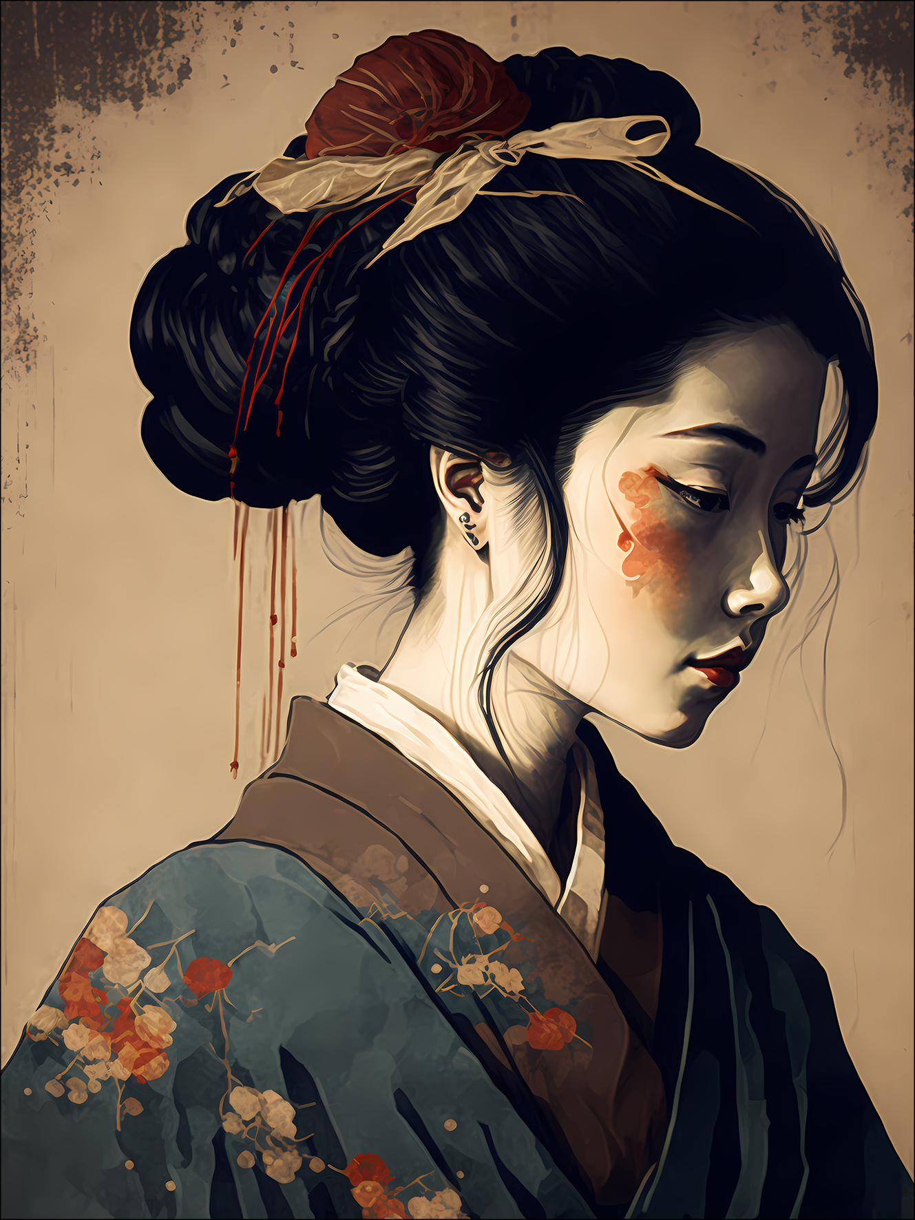 PRO ART Glas-Art 80x60cm Geisha II