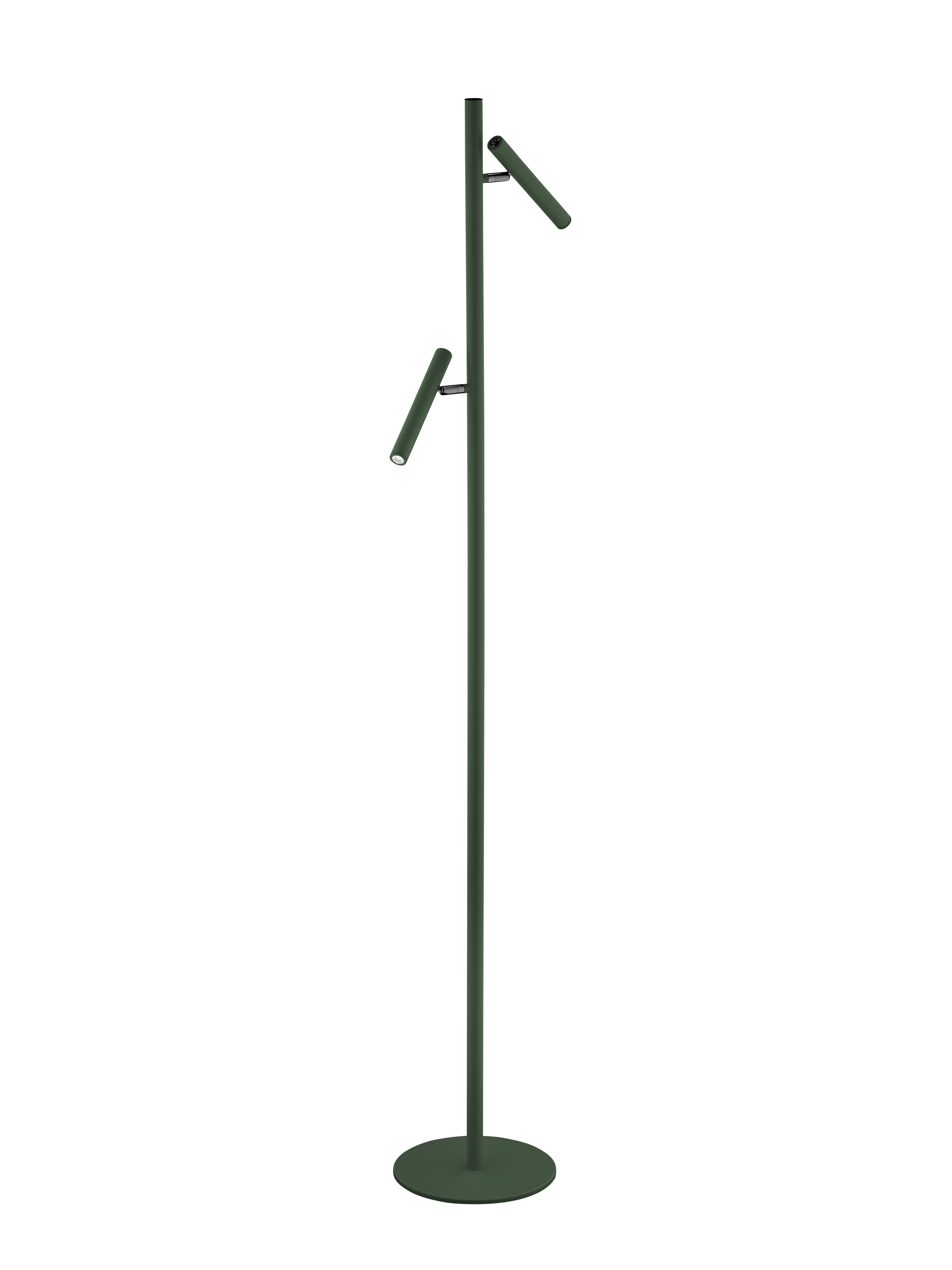 B-Leuchten LED-Stehleuchte in tannengrün
