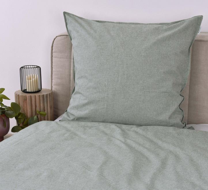 Tom Tailor Bettwäsche Melange Tom Tailor ca. 155x220cm in ca.80x80/155x220cm soft grey, Kissen, Dekoration für Zuhause, Pflanze