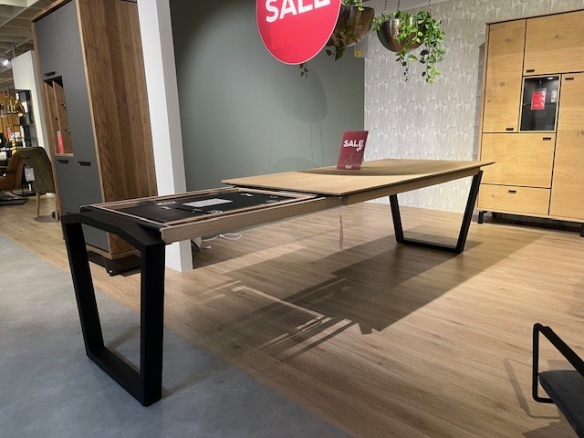 Henders & Hazel Ausziehtisch LIVADA ca. 100 x 77 x 190 cm in Tischplatte Natural Lacquered