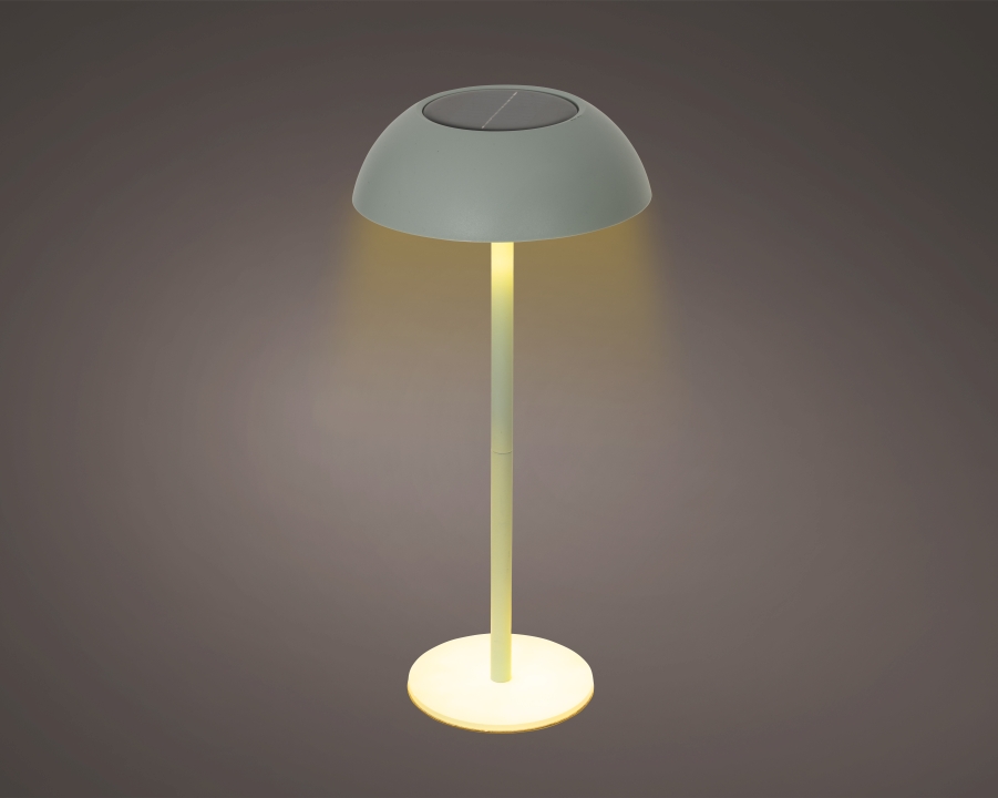 Kaemingk Solar Tischlampe mint ca. H33 cm, D15 cm in warmes weiss, Lampe, Tischlampe, Stehlampe, Standleuchte, LED-Lampe