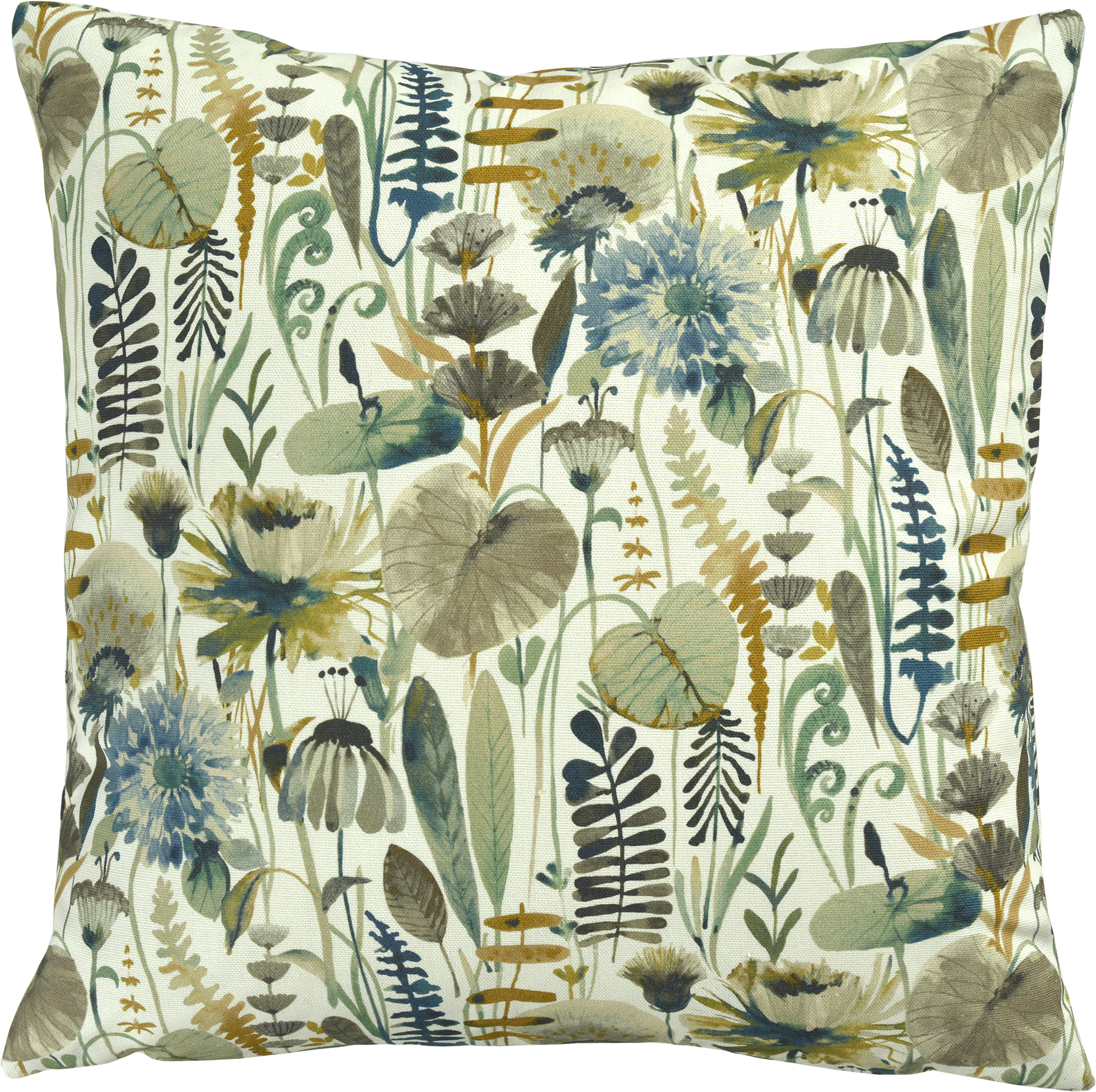 Sander Kissenhülle BRISSAGO ca. 50x50cm in Farbe mermaid, Kissen, Blumenmuster, Kissenbezug, Naturdesign, Dekokissen