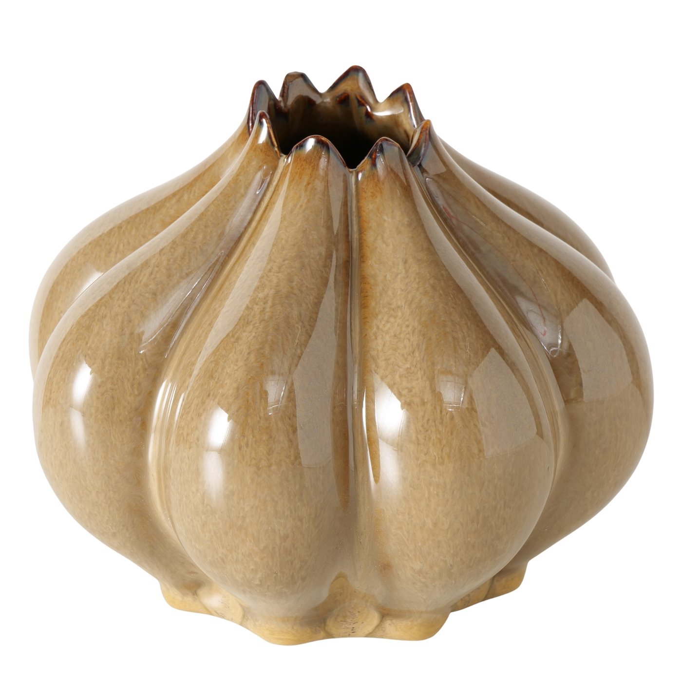 Boltze Vase Aurelia in Farbe Steinzeug braun, Töpferei, Krug, Vase, Kunst, Porzellan