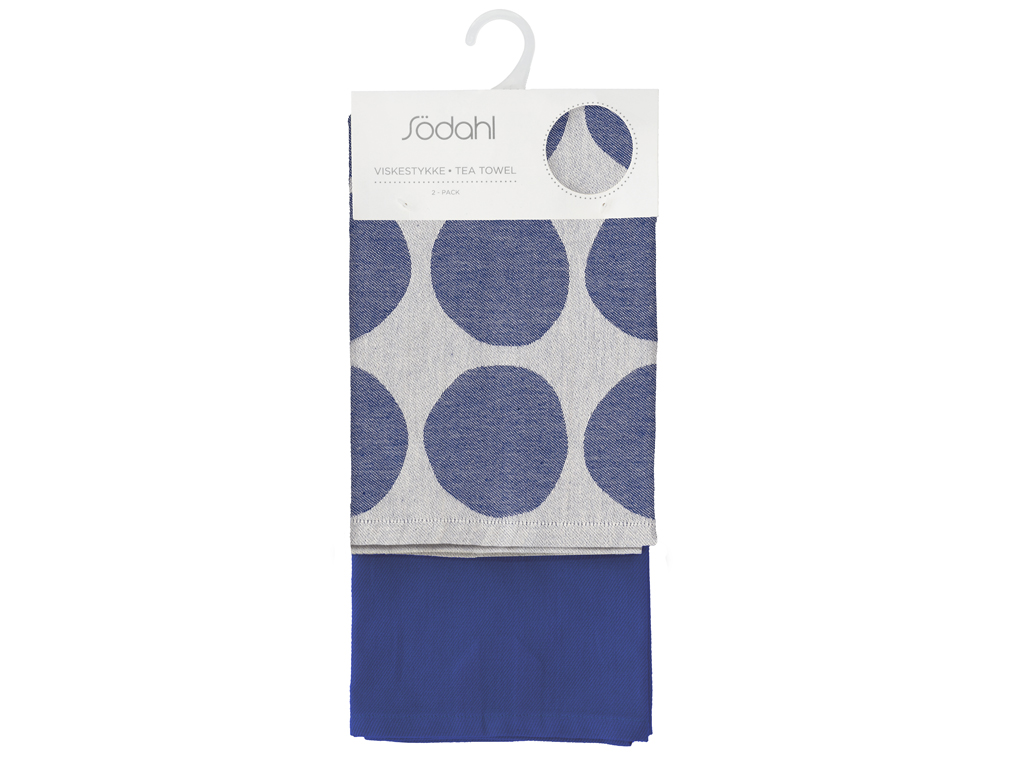 F&H Geschirrtuch BUBBLES in Farbe Blau