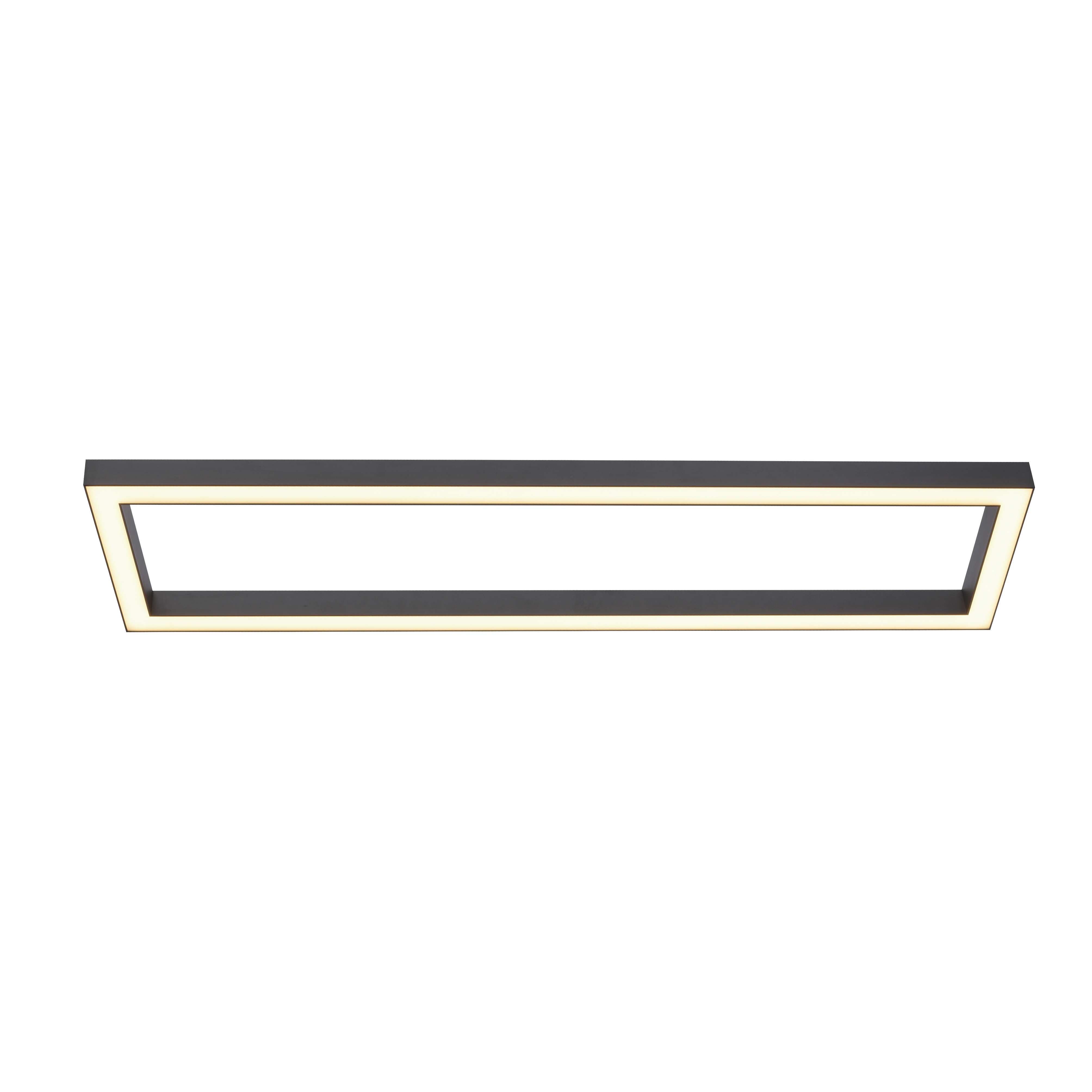 Paul Neuhaus LED-Deckenleuchte PURE LINES SQUARE 1-flammig in Farbe anthrazit, led, panel, linear, rahmen, beleuchtung