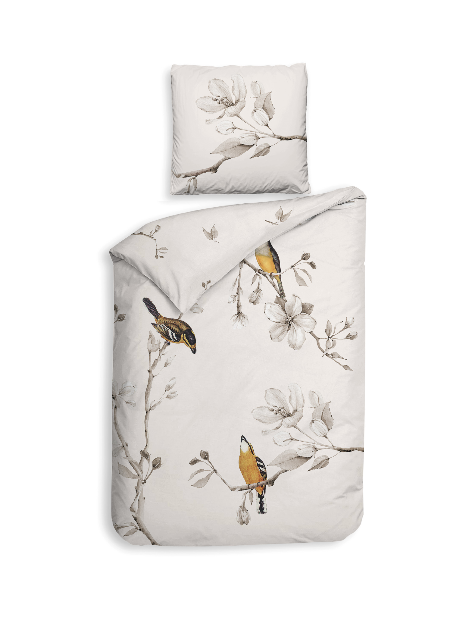 Heckettlane Bettwäsche ca. 155x220cm in Farbe Off-white