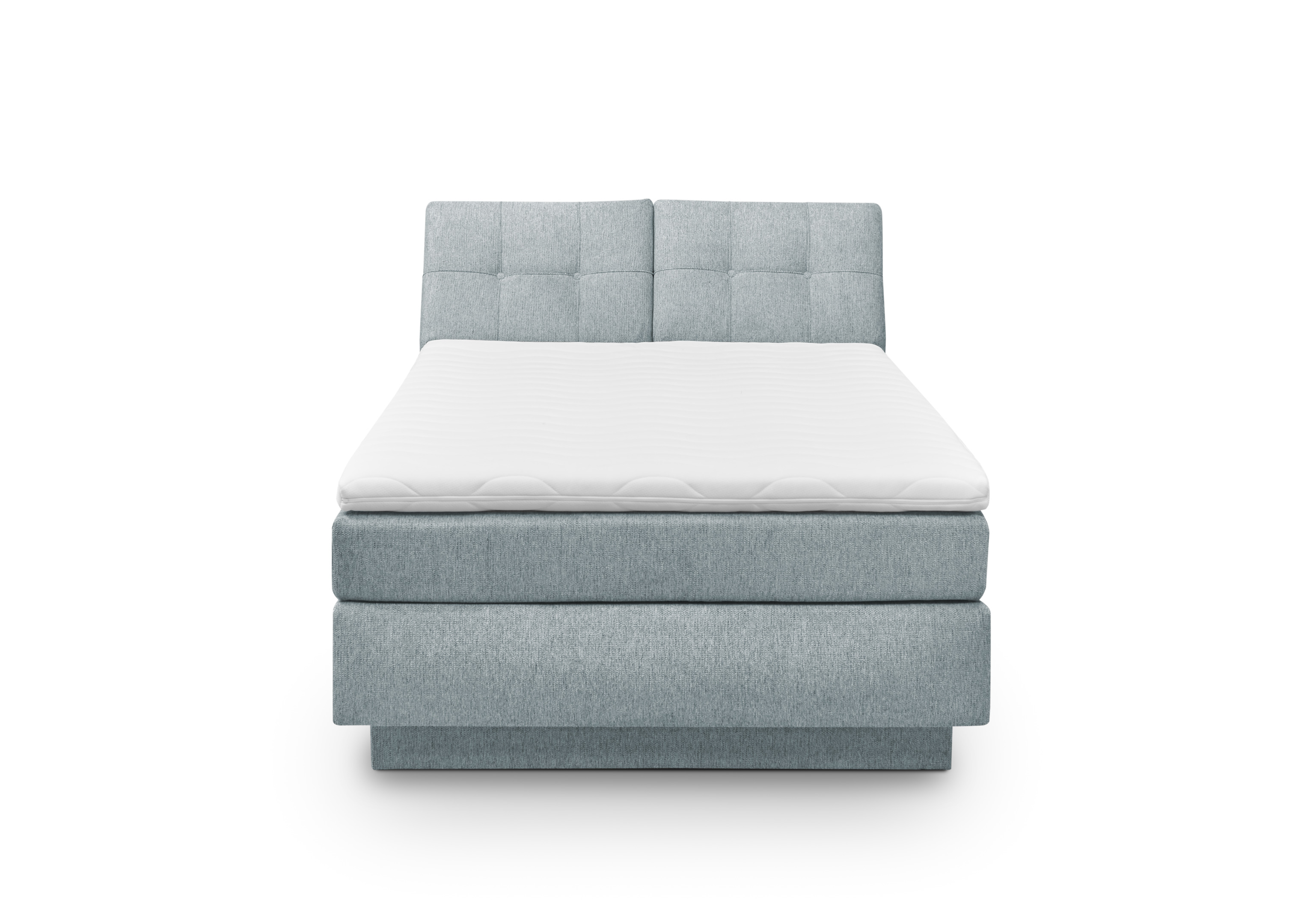Set One by Musterring Boxspringbett FAIRFIELD ca. 140x200cm in Stoff Glow ice blue