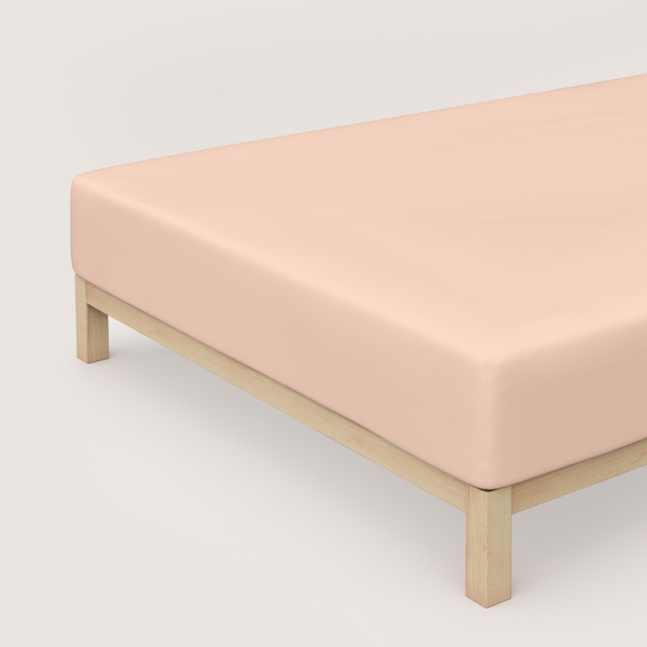 Schlafgut Pure Boxspring Spannbettlaken ca. 140x200-160x220cm in Farbe Red Light