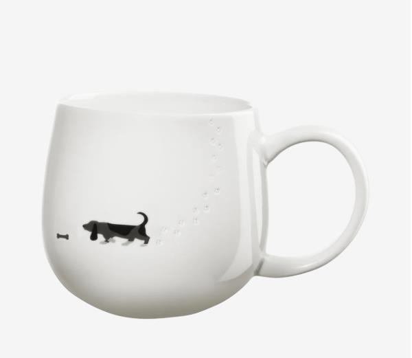 ASA Selection Henkelbecher MAGU in Farbe Motiv glänzend ASA Selection Henkelbecher MAGU in Farbe Motiv glänzend, Becher, Keramik, weiß, Tiermotiv, Löwe?