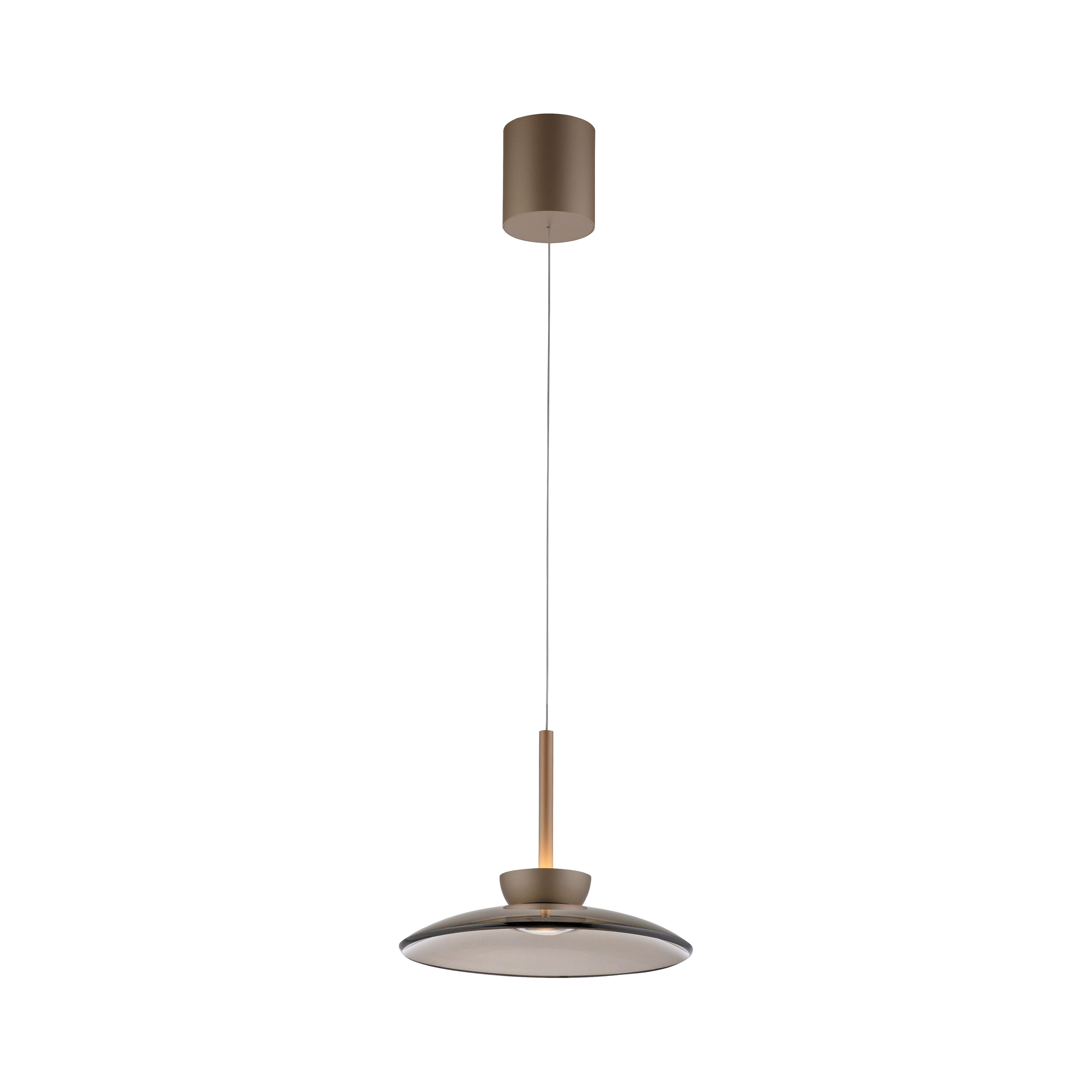 Paul Neuhaus LED-Pendelleuchte PURE MOON 2-flammig in Farbe bronce