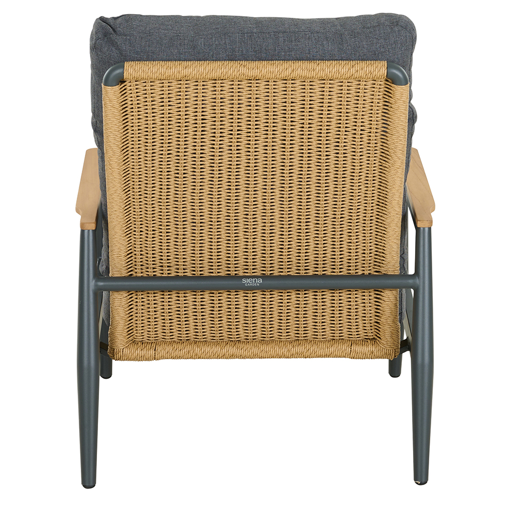 Lounge Set 3-teilig ROMA in Aluminium matt anthrazit