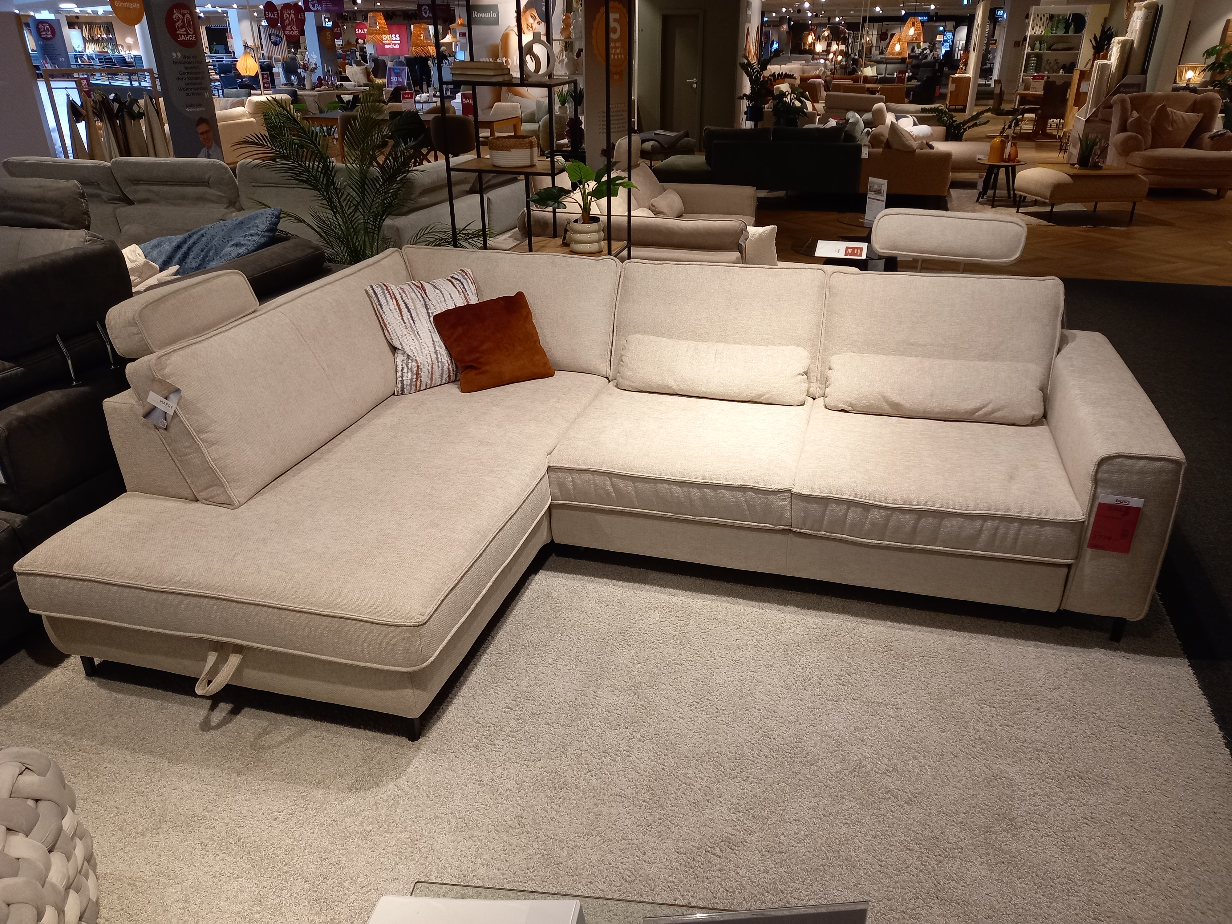 Polsterecke MM-MP1201 in Stoff Harry natur Pg.02