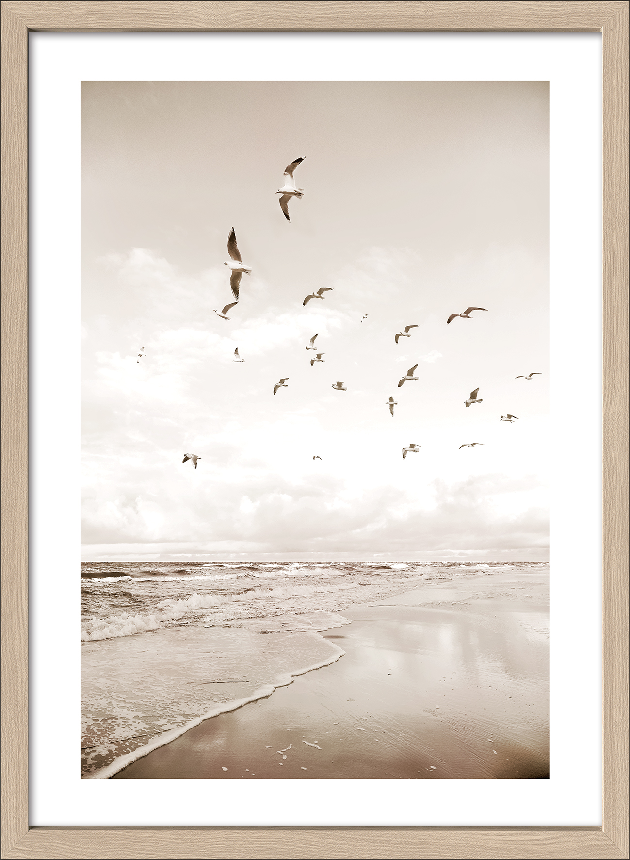PRO ART Framed-Art Scandic Living 75x55cm Seagulls On The Beach II