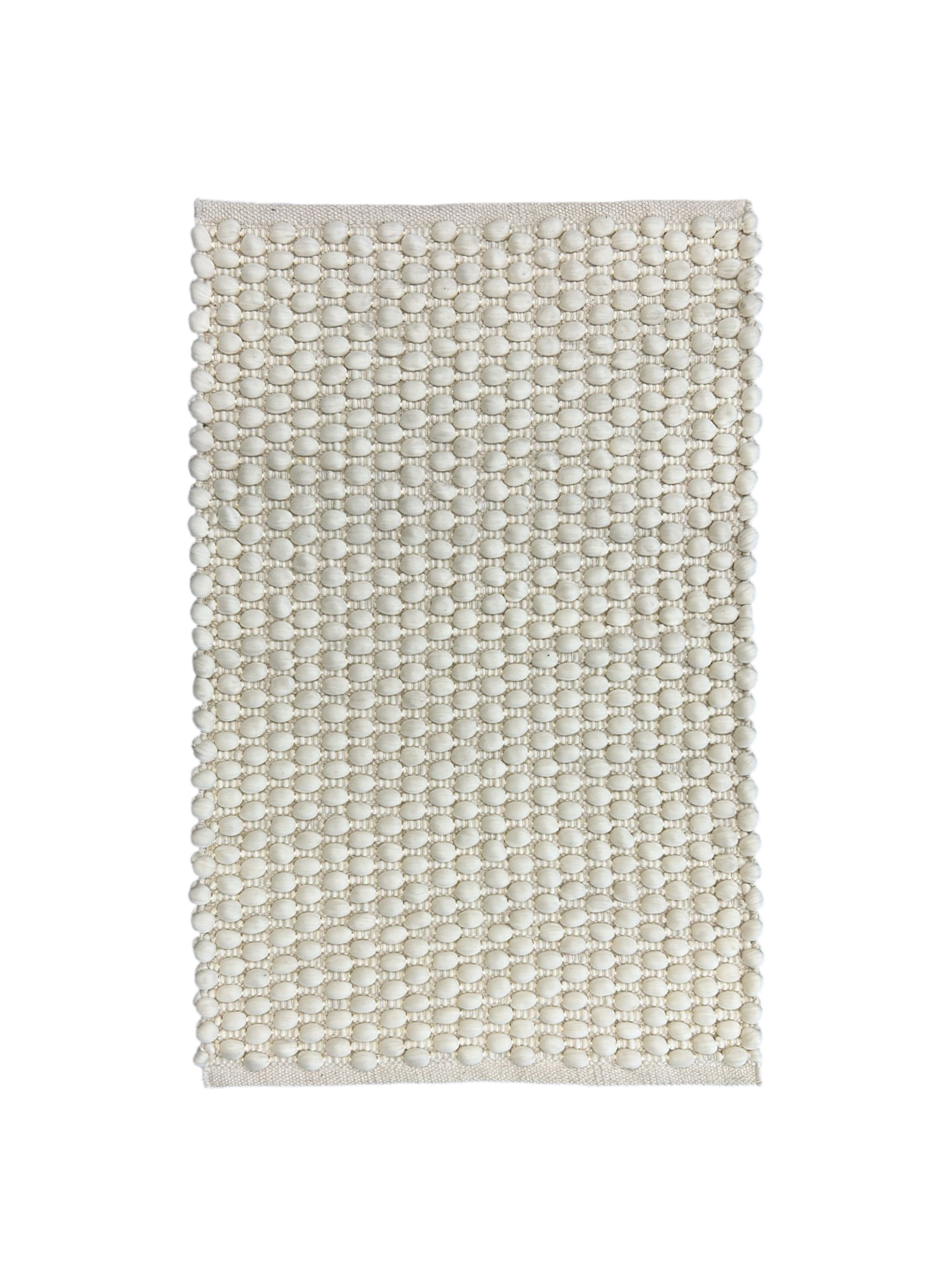 Heckettlane Badematte ca. 60x100cm in Farbe Off-white, Dekoration für Zuhause, Teppich, Gewebt, Leinen