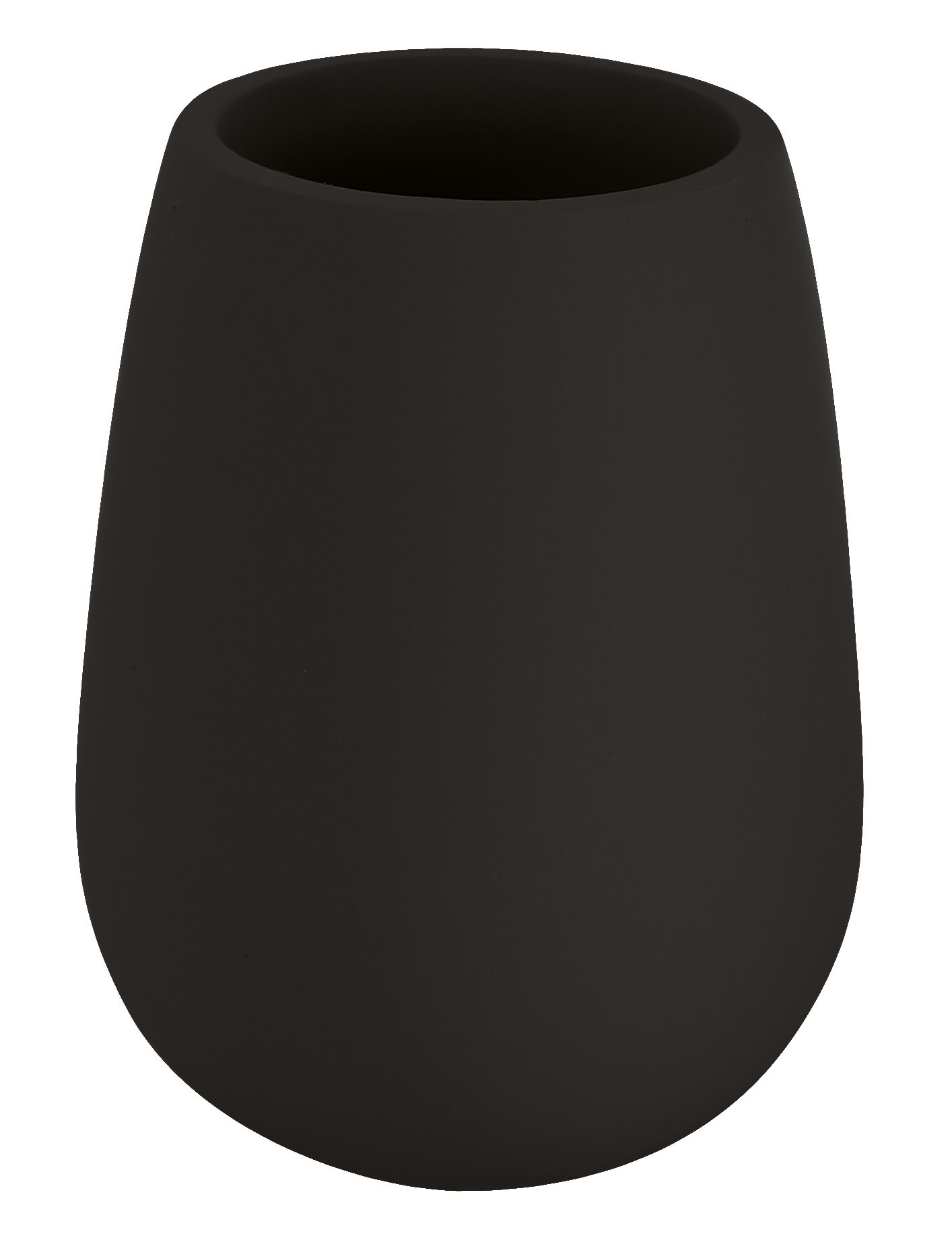Kleine Wolke Zahnputzbecher DRIP ca. 7,8x7,8cm in Farbe Schwarz, becher, tasse, schwarz, matte, vase