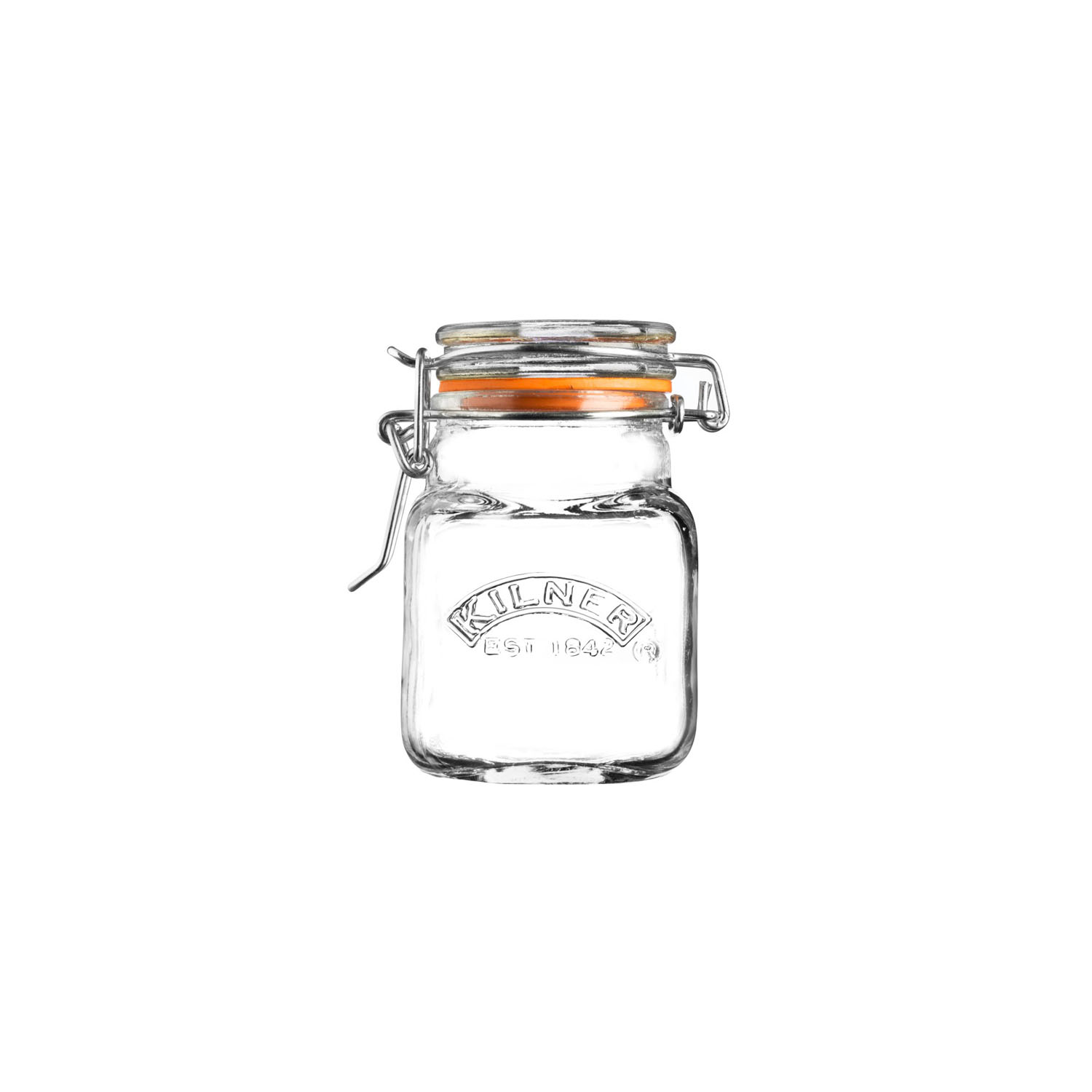 Profino Quadratisches Gewürzglas mit Bügelverschluss 70 ml