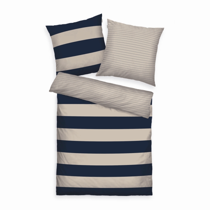Tom Tailor Renforce-Bettwäsche ca. 155x220cm in Farbe Dark Navy & Sunny Sand Tom Tailor Renforce-Bettwäsche ca. 155x220cm in Farbe Dark Navy & Sunny Sand