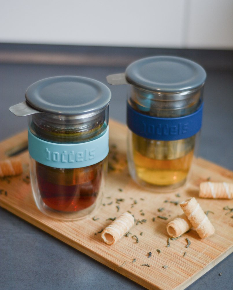 boddels Glasbecher SEEV 380ml in Türkisblau