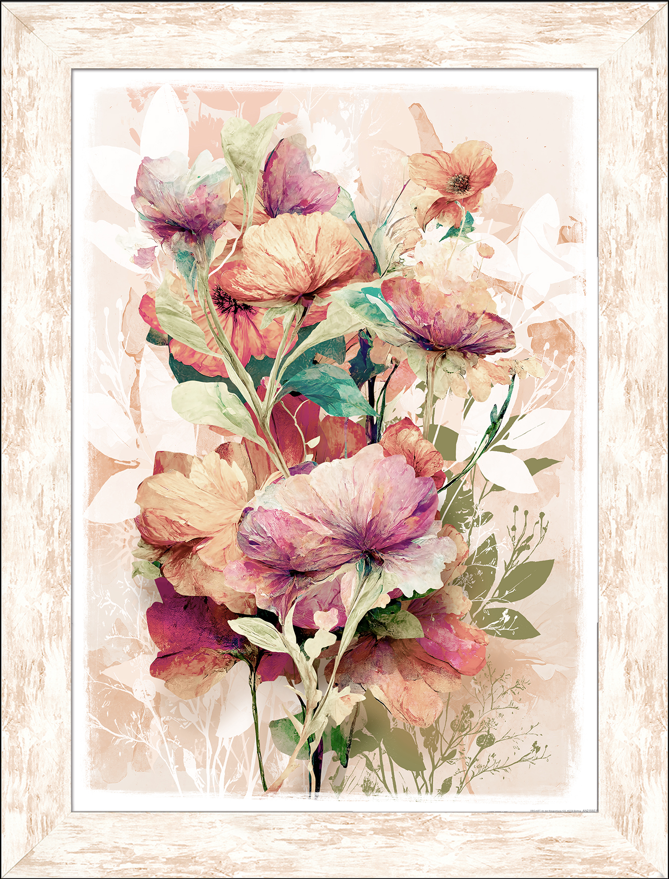 ProArt New Classic Wood 64x84cm Watercolor Flowers V ProArt New Classic Wood 64x84cm Watercolor Flowers V