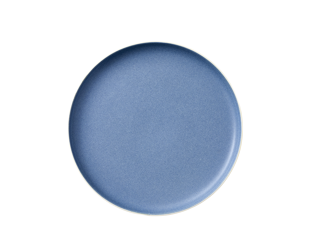 F&H Speiseteller STUDIO ROUND NORTH in Farbe Matte white/Matte river