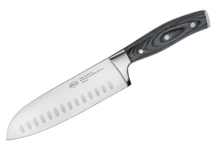 Rösle Santokumesser 17,5cm, messer, Küchenmesser, Chefmesser, Edelstahl, Grantonkante