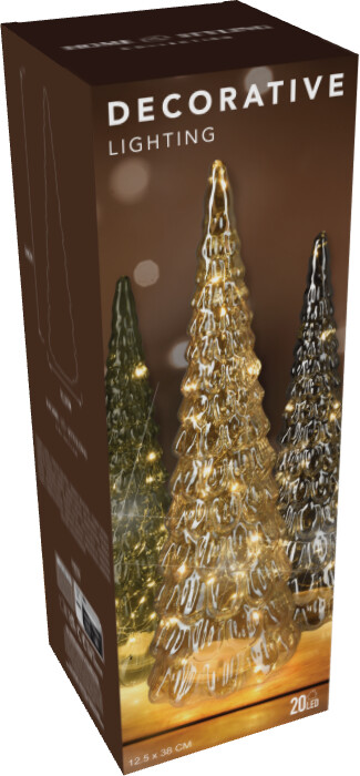 Baum 38cm mit LED Bernstein AAB200560 in , Weihnachten, Weihnachtsdekorationen, Festival, Weihnachtsbaum