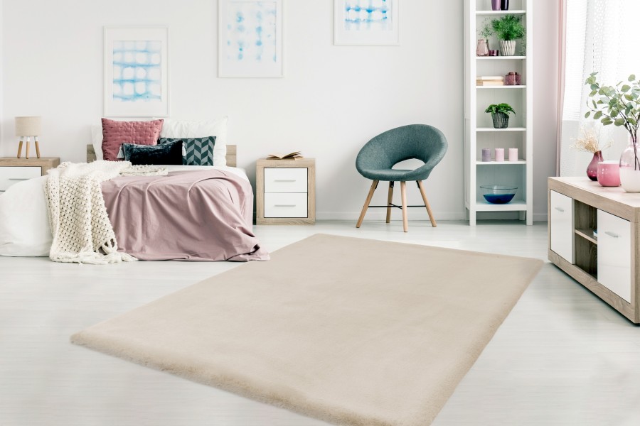 Webteppich HEAVEN ca. 120x170cm in Farbe ivory Webteppich HEAVEN ca. 120x170cm in Farbe ivory, bett, teppich, wohnzimmer, beige, schlafzimmer