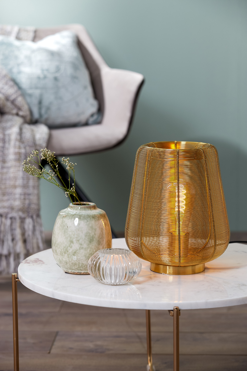 Light & Living Tischleuchte ADETA in Metall Gold