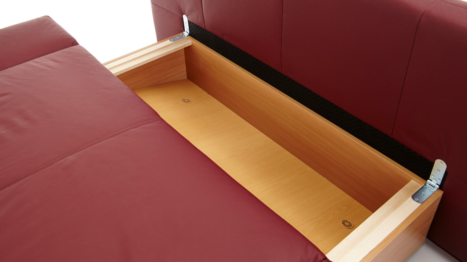 Restyl Schlafsofa MIA ca. 140x200cm in Leder weinrot