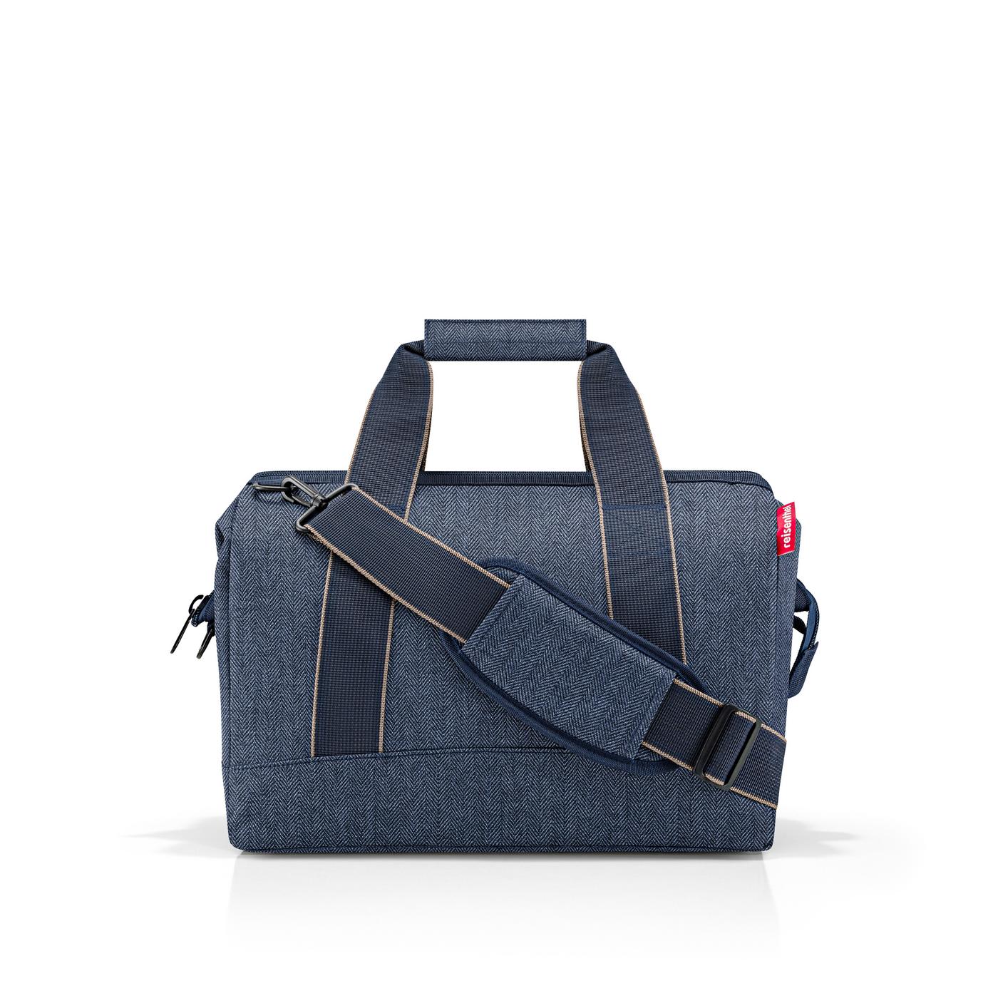 Reisenthel ALLROUNDER M in Farbe herringbone dark blue Reisenthel ALLROUNDER M in Farbe herringbone dark blue, Tasche, Leinwand, Zubehör, Handtasche